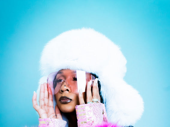 Pure White Fox Winter Hat