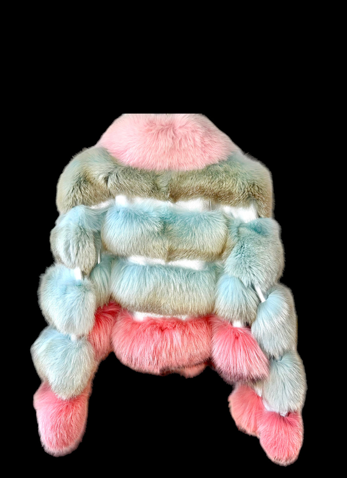 Cotton Candy Multicolor Fox Jacket
