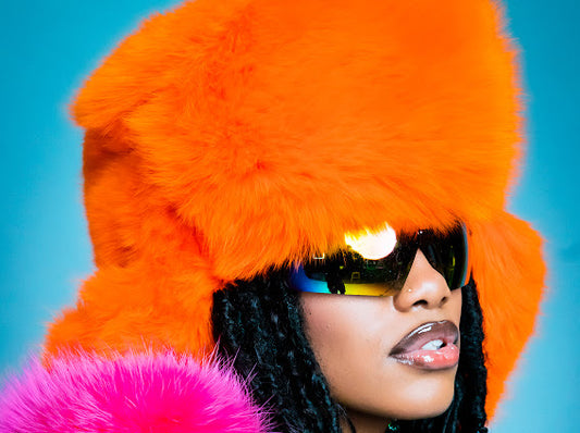 Orange Fox Hat